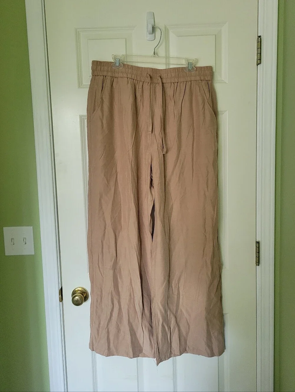 NWT Linen Blend Highwaisted Pants - Picture 2 of 6